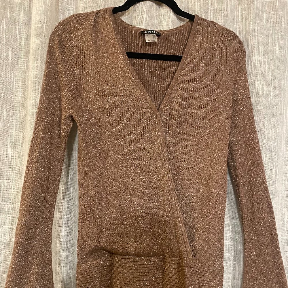 Gold Sweater by Venus Size Small